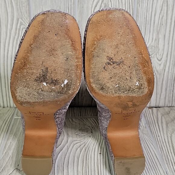 Marc Fisher Gray Comfort Grazie Square Toe Block Heel Ankl Boots Womens 6 - Picture 8 of 13